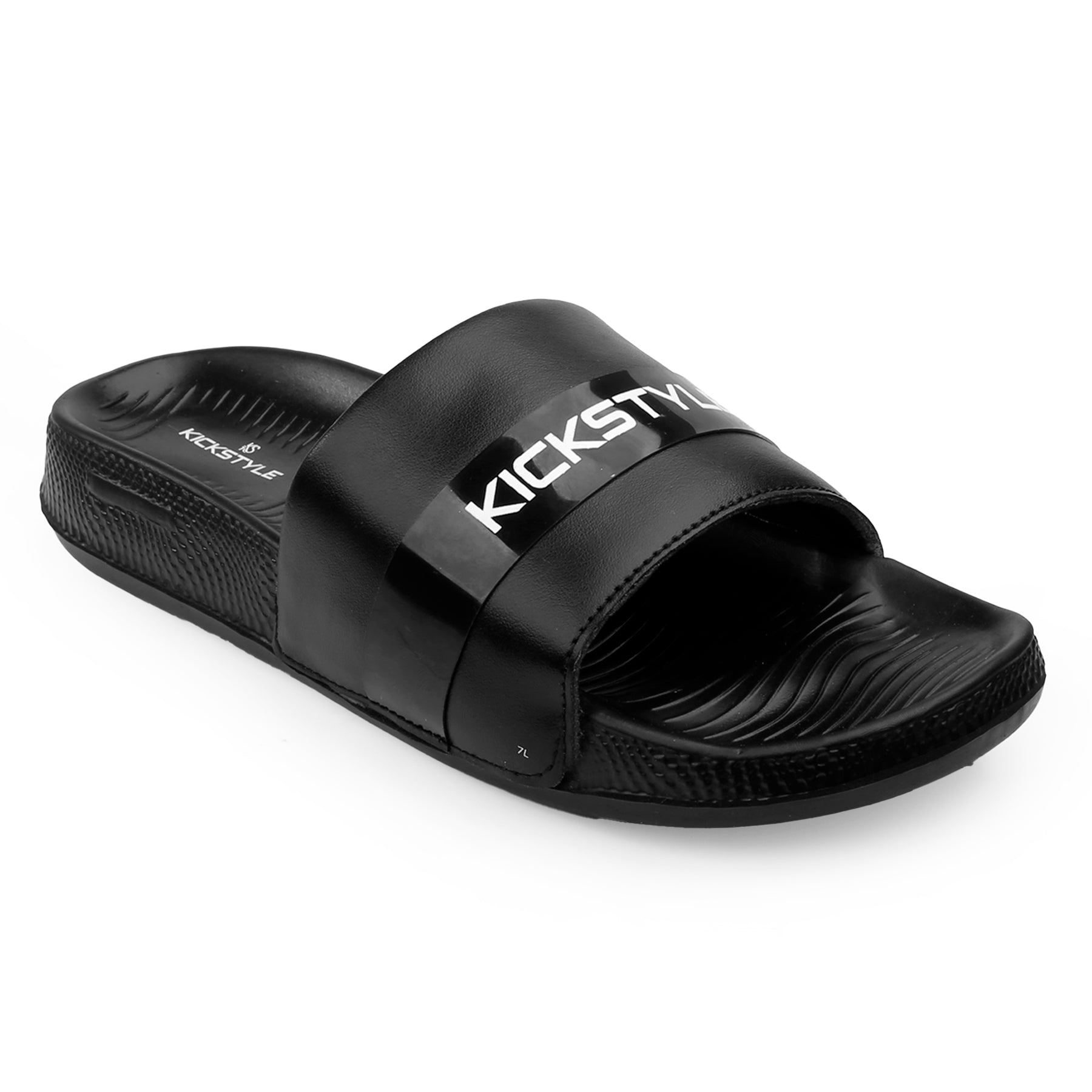 KICKSTYLE Men’s Modern Casual Slide Slippers with Comfortable Cushioned Footbed KS2008