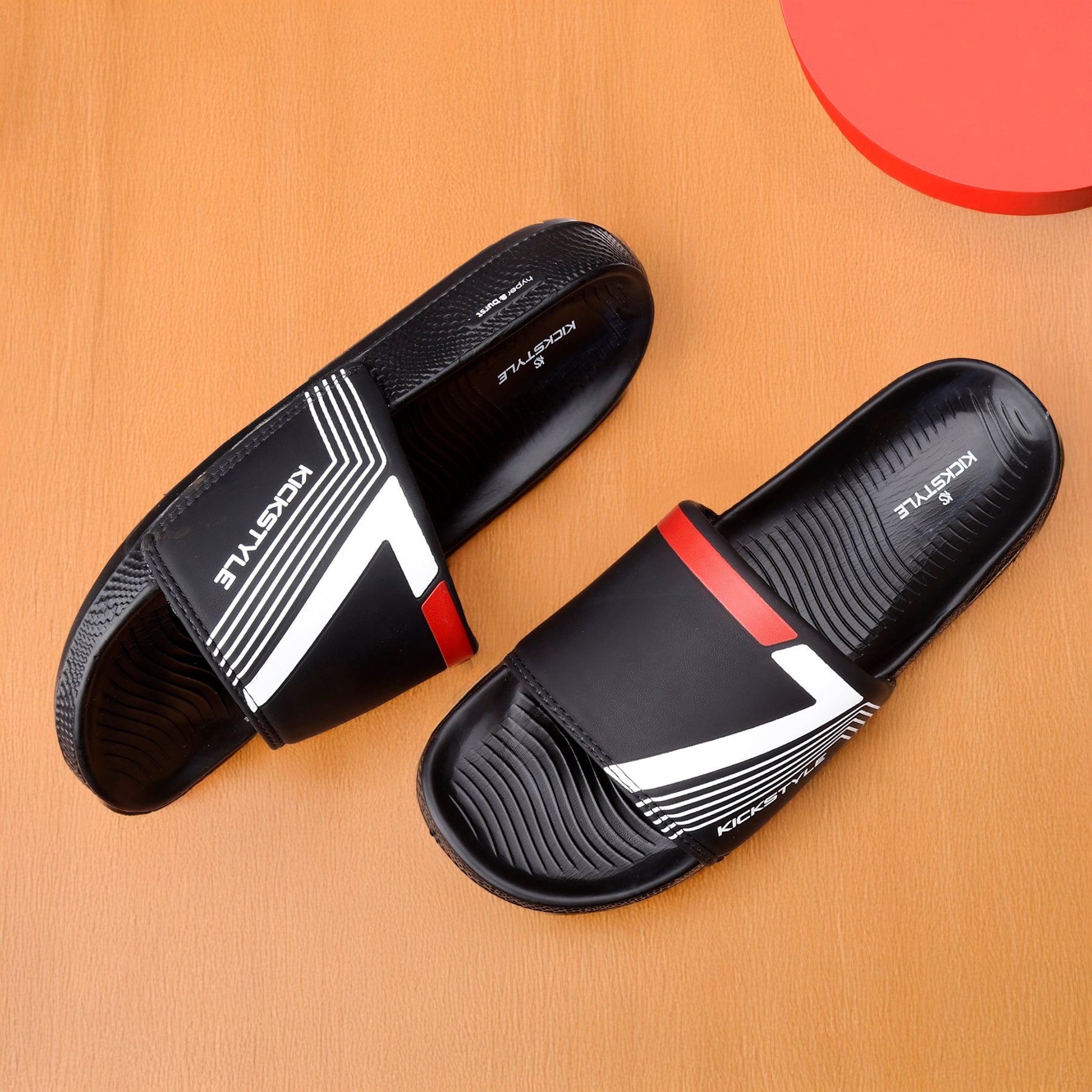 KICKSTYLE Men's Flip Flops Slippers – Soft Slip-On, Stylish Comfort Sliders, Casual Chappals, Open Toe And Lightweight Slippers KS2011